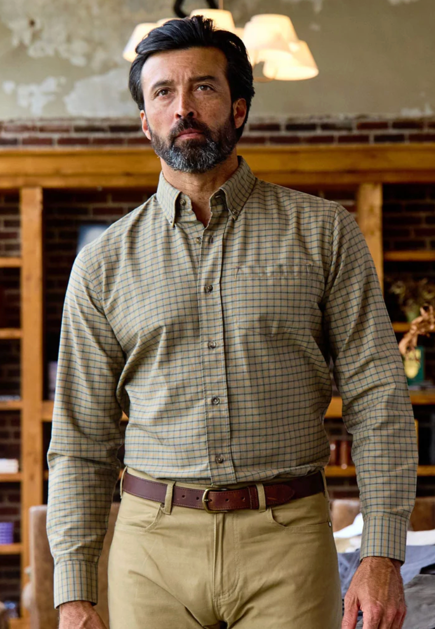 Culver Oxford Shirt- Olive Umber