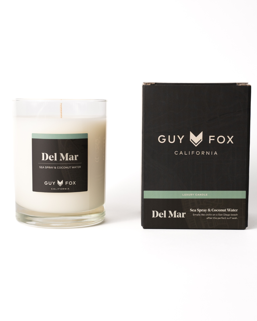 Del Mar - Reusable Men's Candle - Sea Spray & Coconut Water