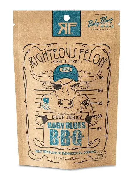 Bootleggin' Baby Blues BBQ Beef Jerky 2oz