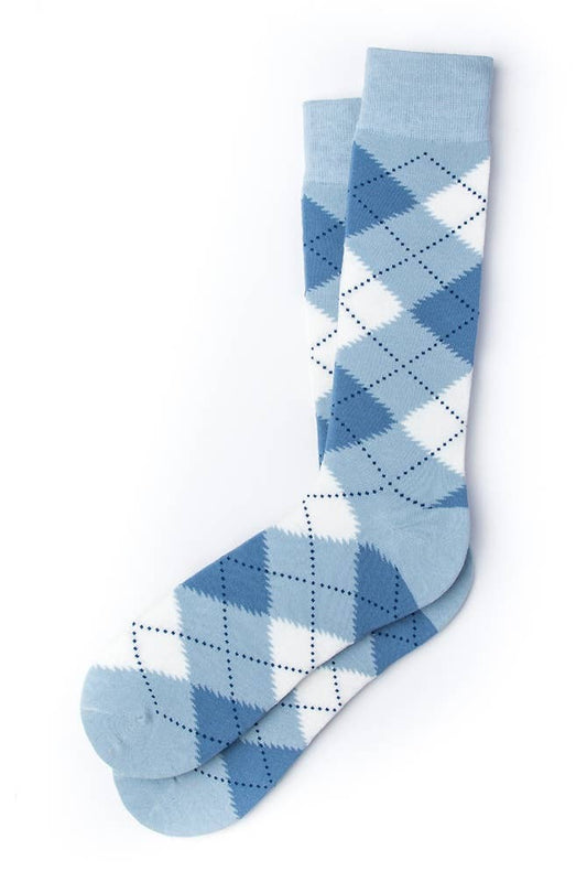 Argyle Assassin Carded Cotton Socks by Alynn