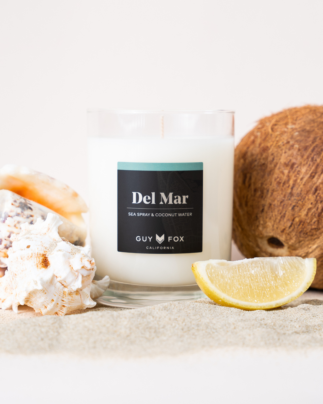 Del Mar - Reusable Men's Candle - Sea Spray & Coconut Water