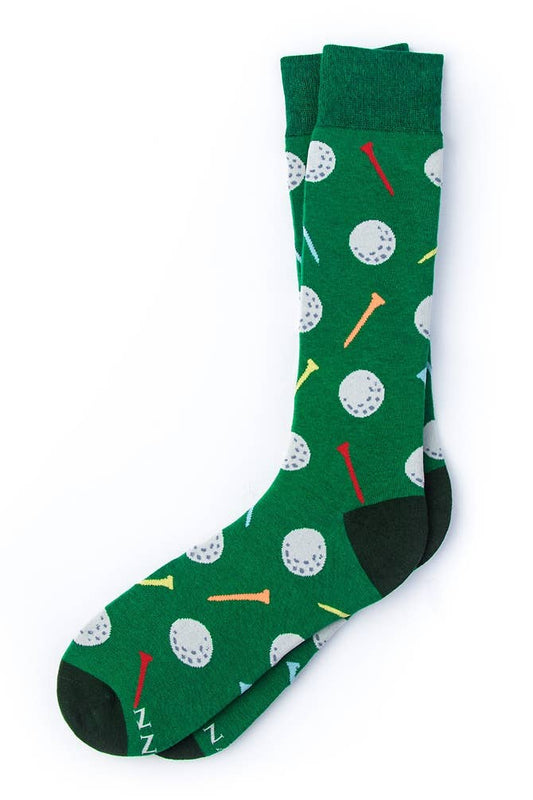 Talk Birdie To Me Golf socks by Alynn