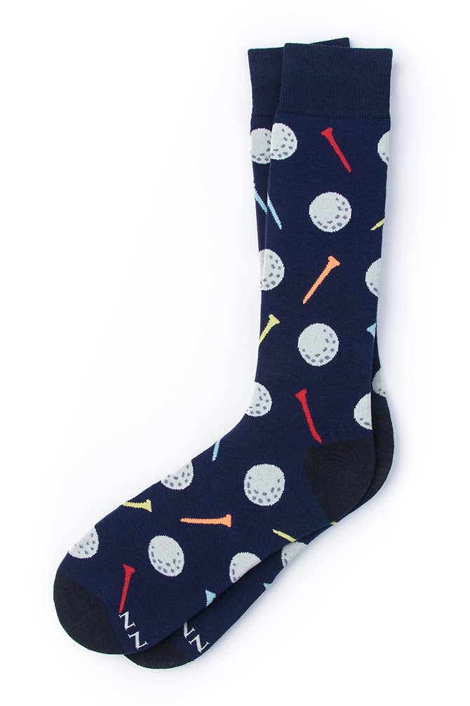 Talk Birdie To Me Golf socks by Alynn