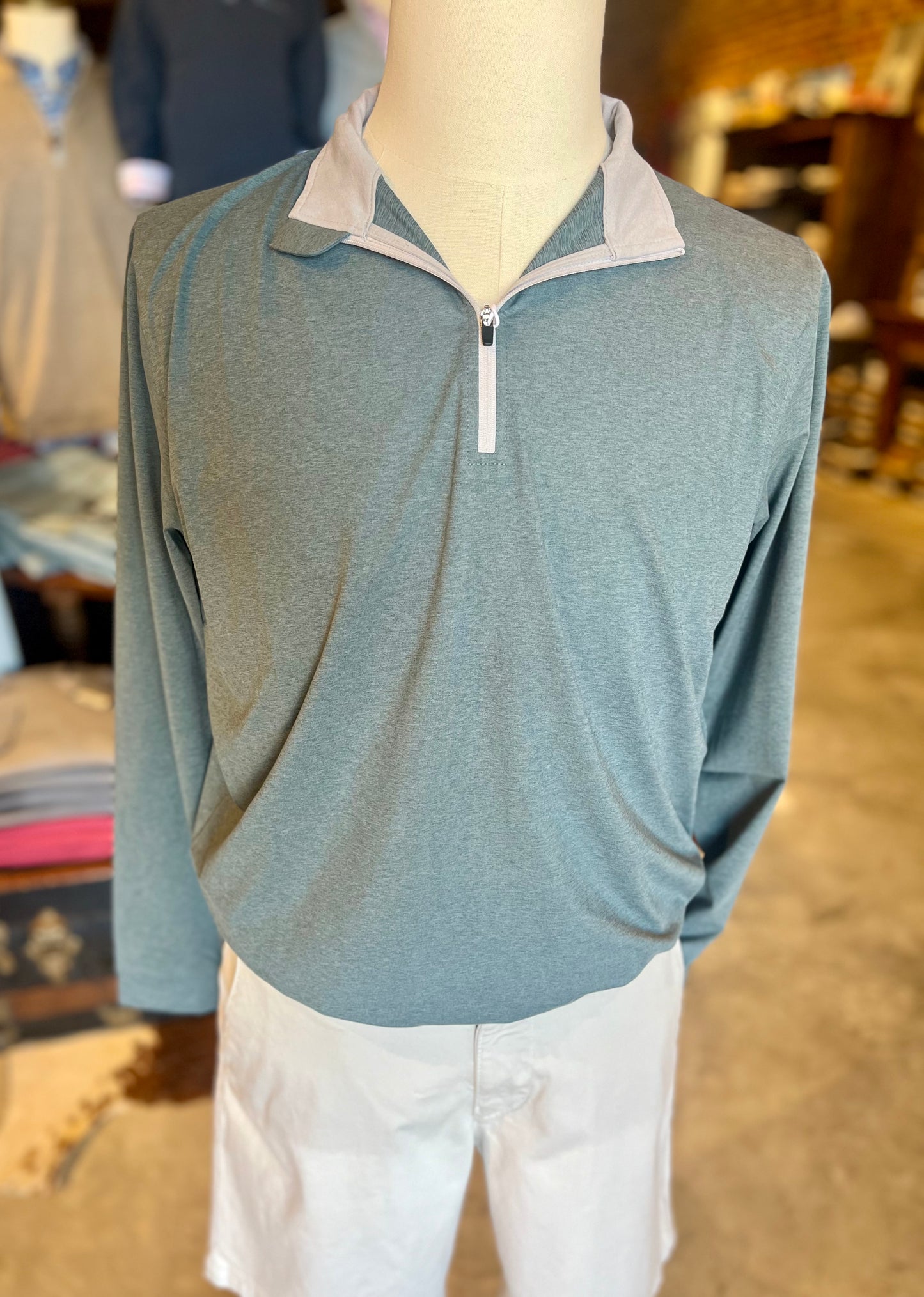 Heathered Venture Performance 1/4 Zip