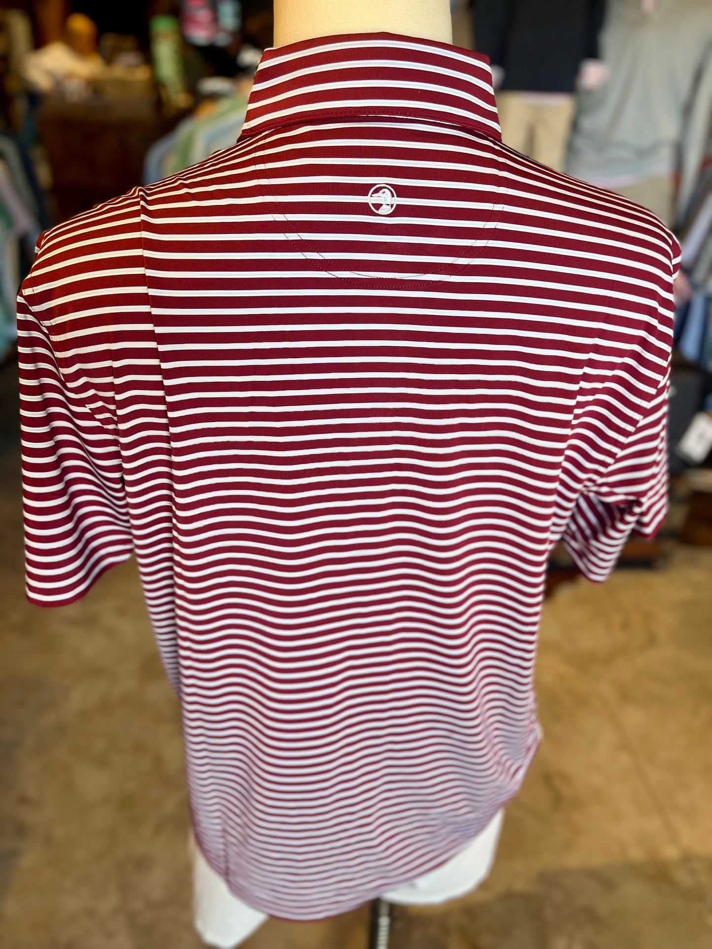 SS Long Drive Stripe Performance Polo