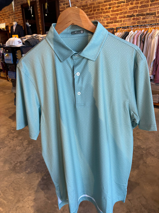 Cactus Circle Printed Performance Polo