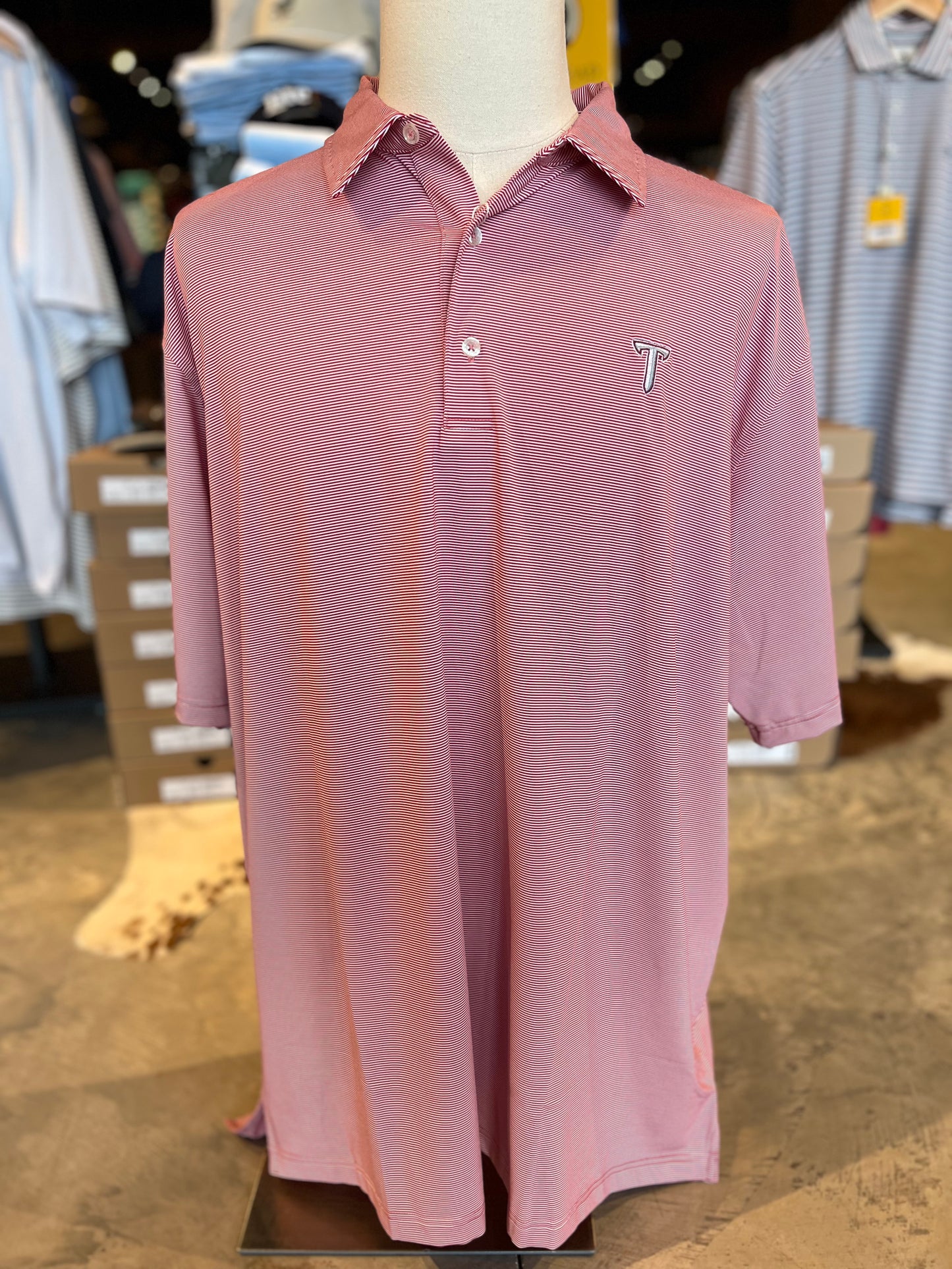 Pinstripe Polo Crimson Power T