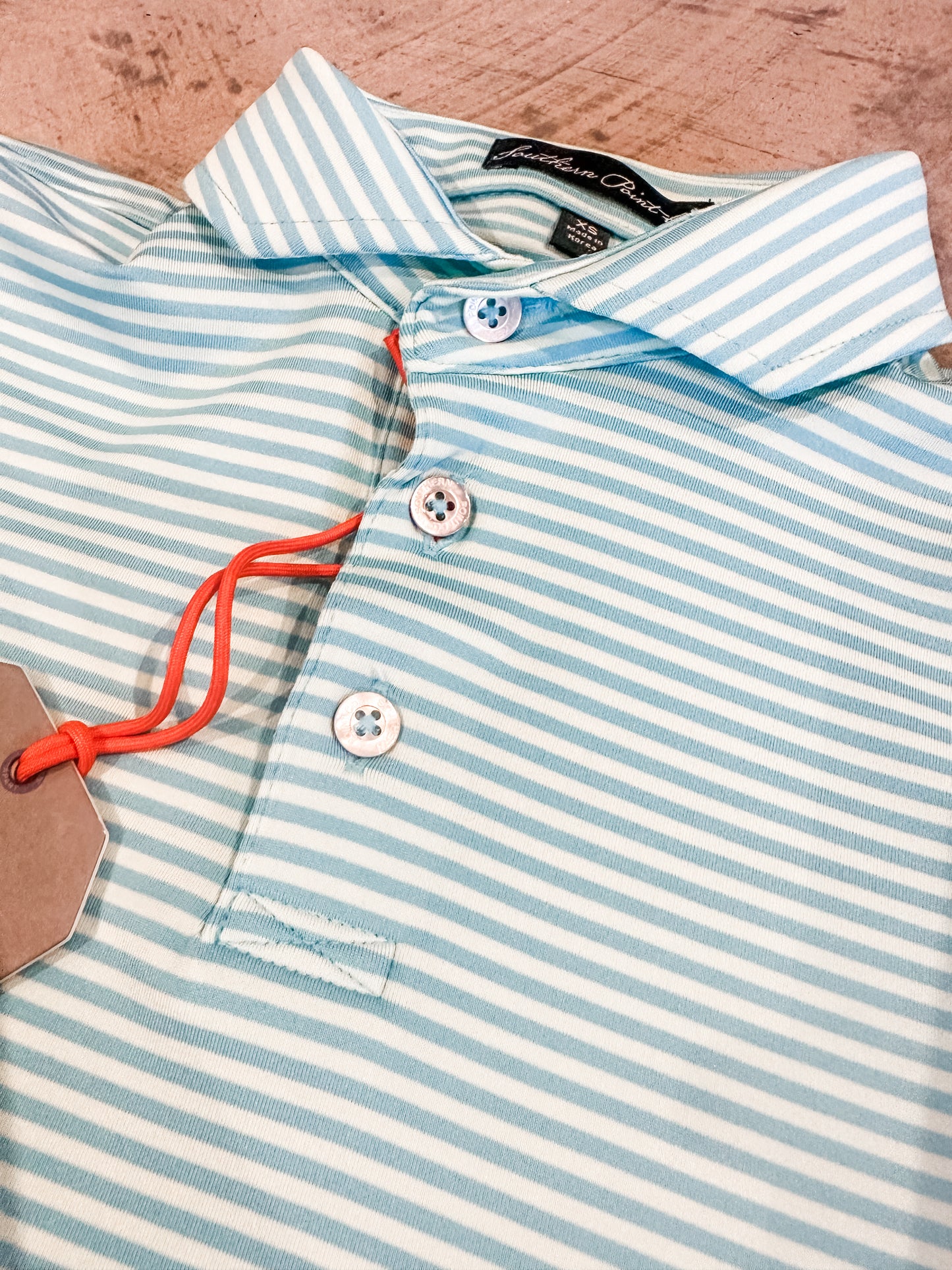 Youth Morgan Stripe Performance Polo