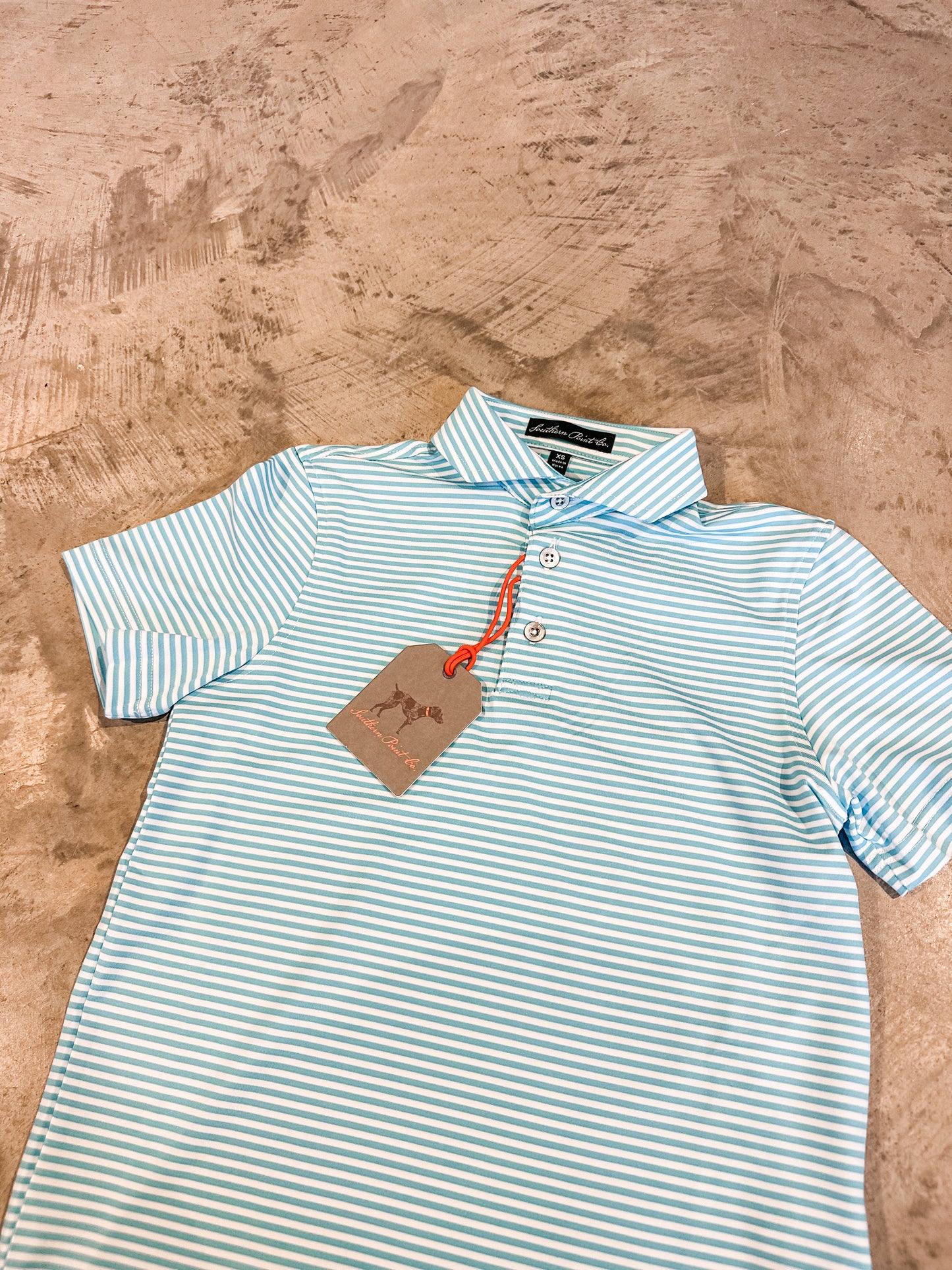 Youth Morgan Stripe Performance Polo
