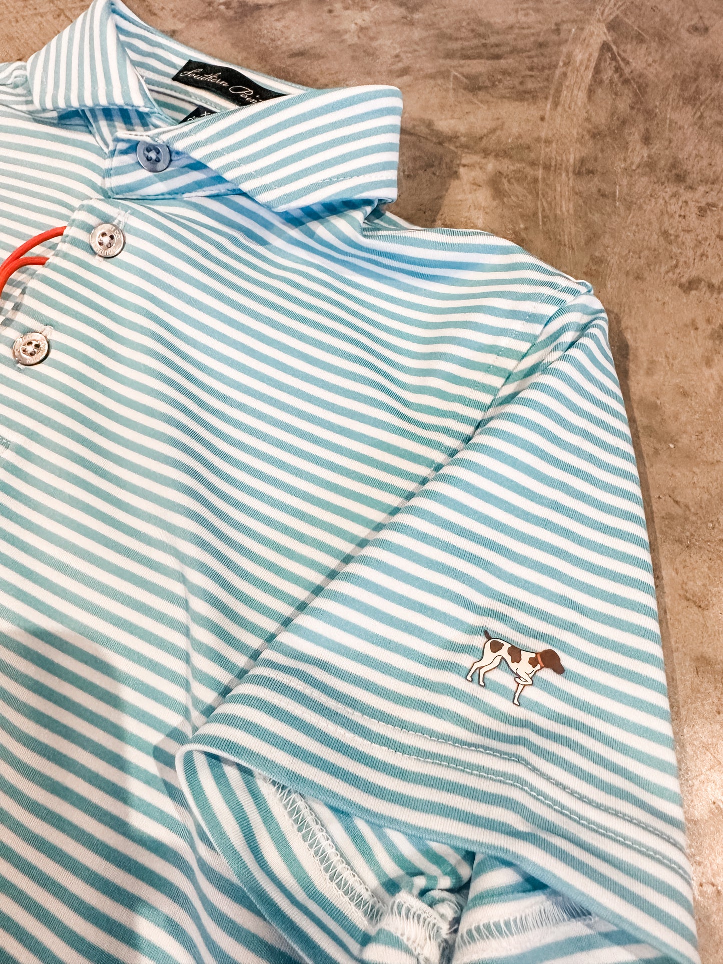 Youth Morgan Stripe Performance Polo