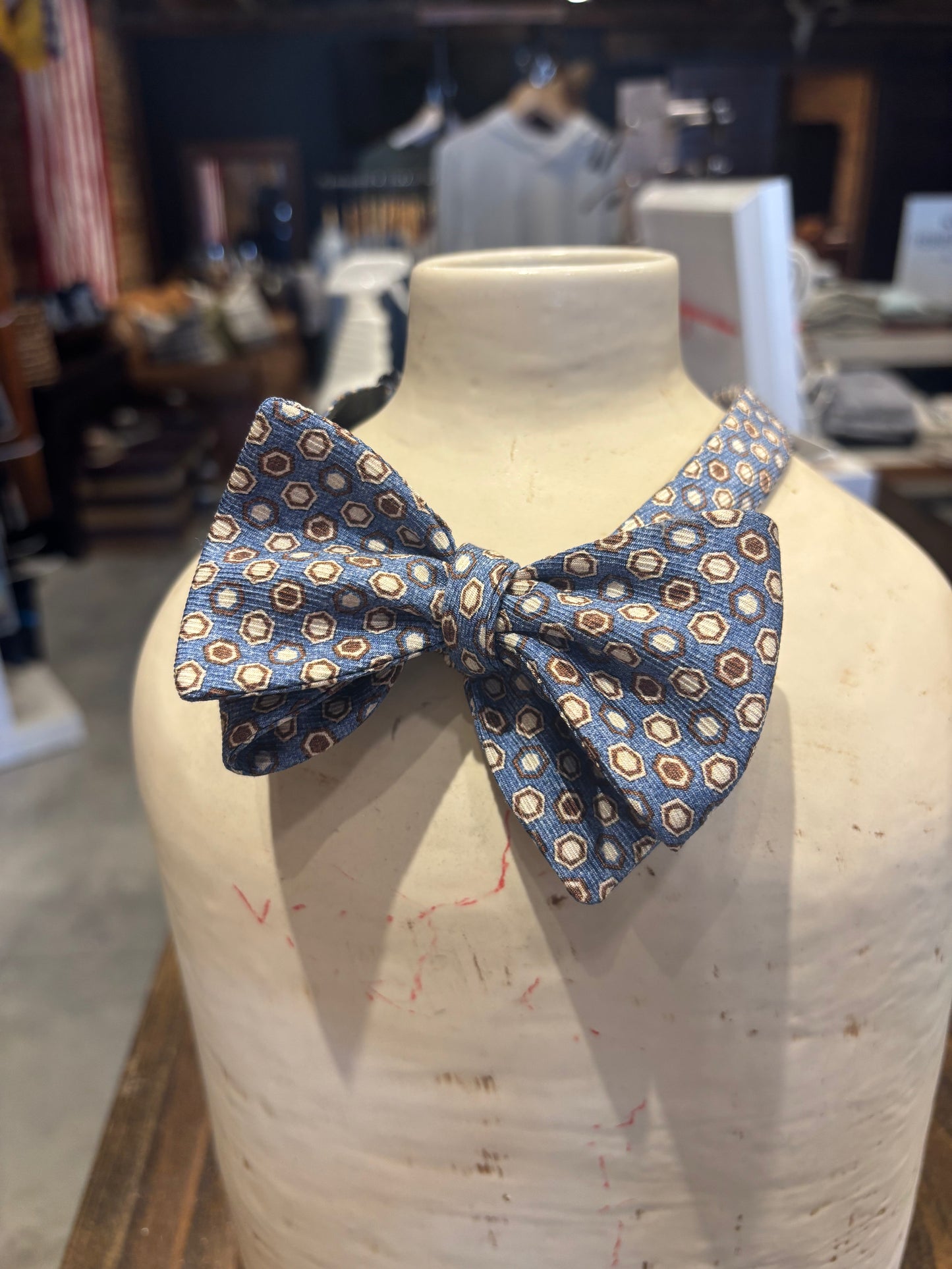 Bow Tie Fairwood Hexagon Light Blue