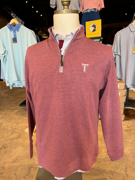 Heathered Stripe Troy Quarter Zip