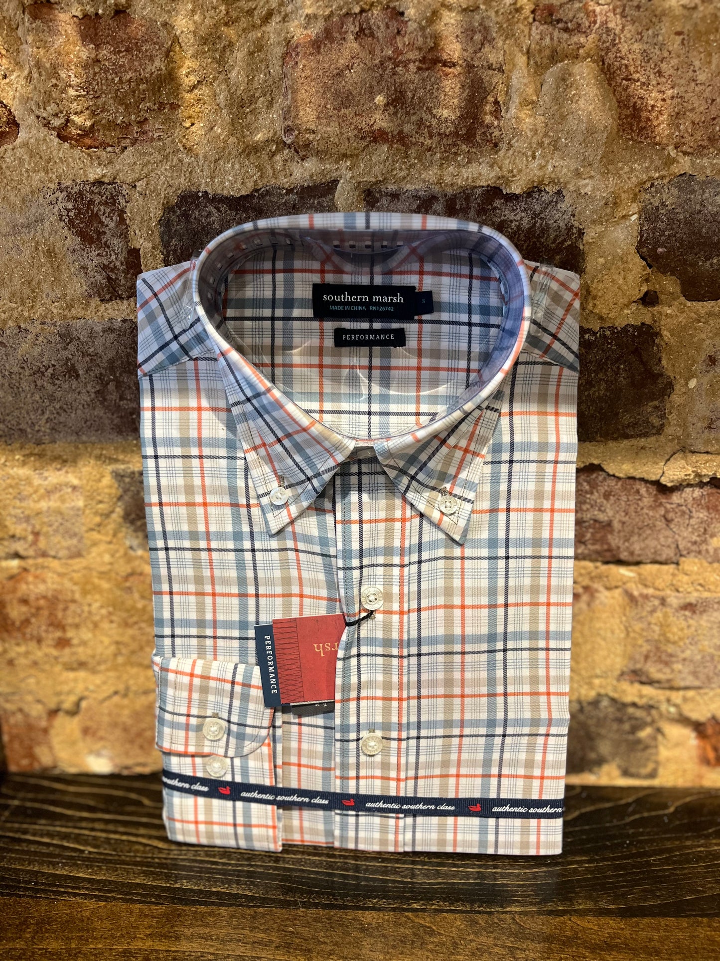 Van Buren Performance Grid Dress Shirt