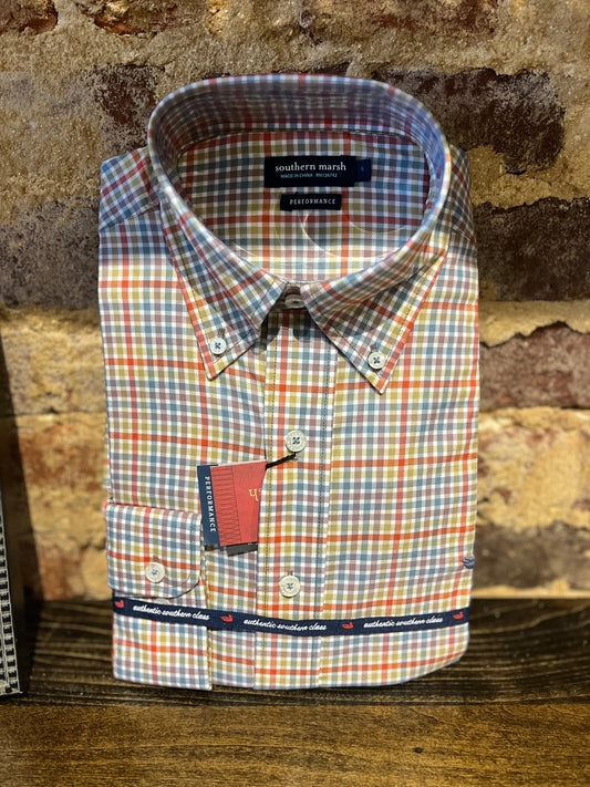 Baker Performance Gingham Dress Shirt