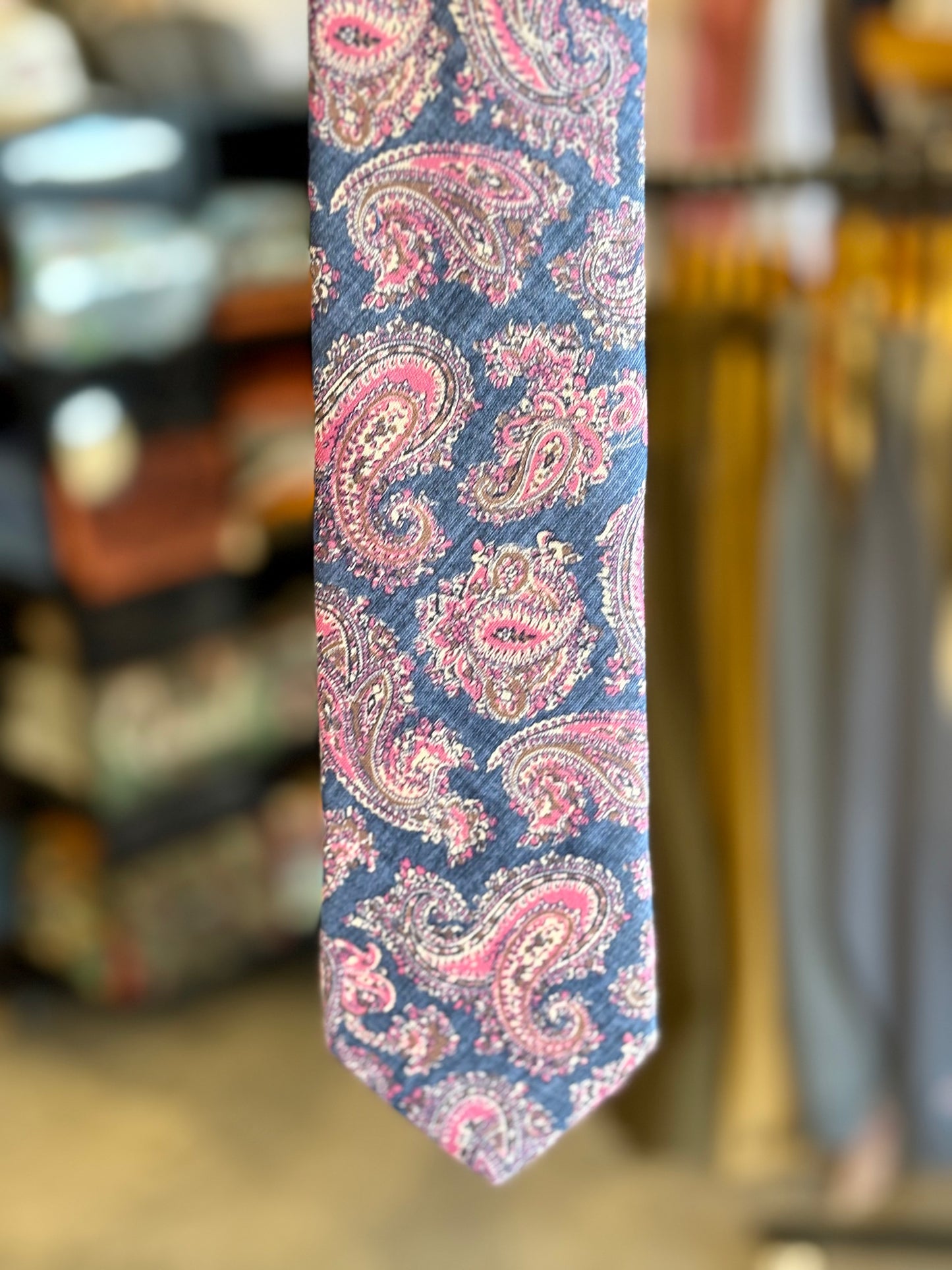 Neck Tie Navy Alfred Paisley