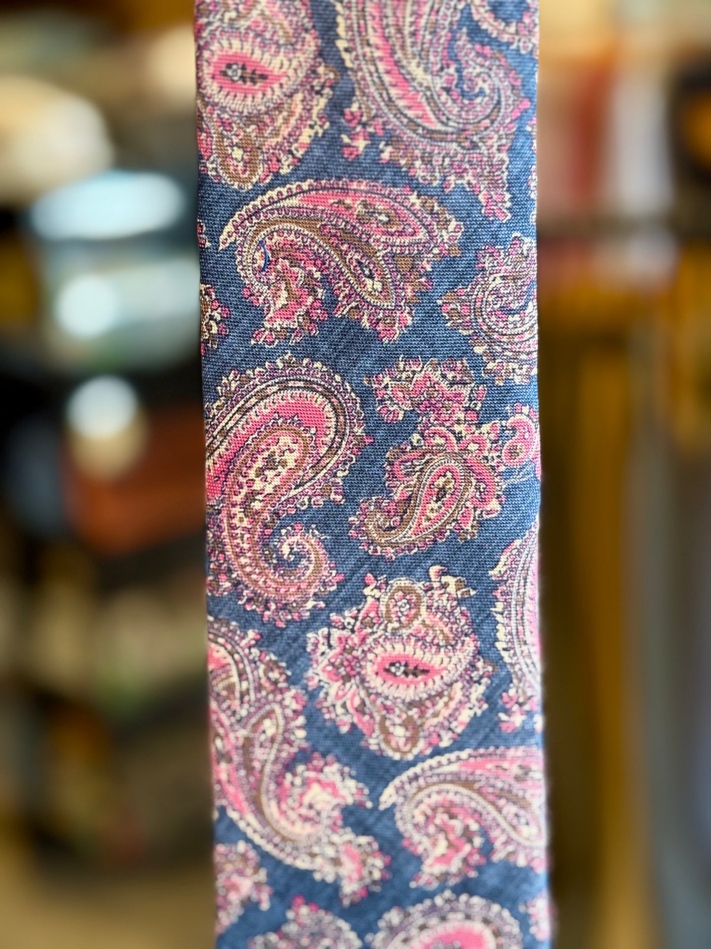Neck Tie Navy Alfred Paisley