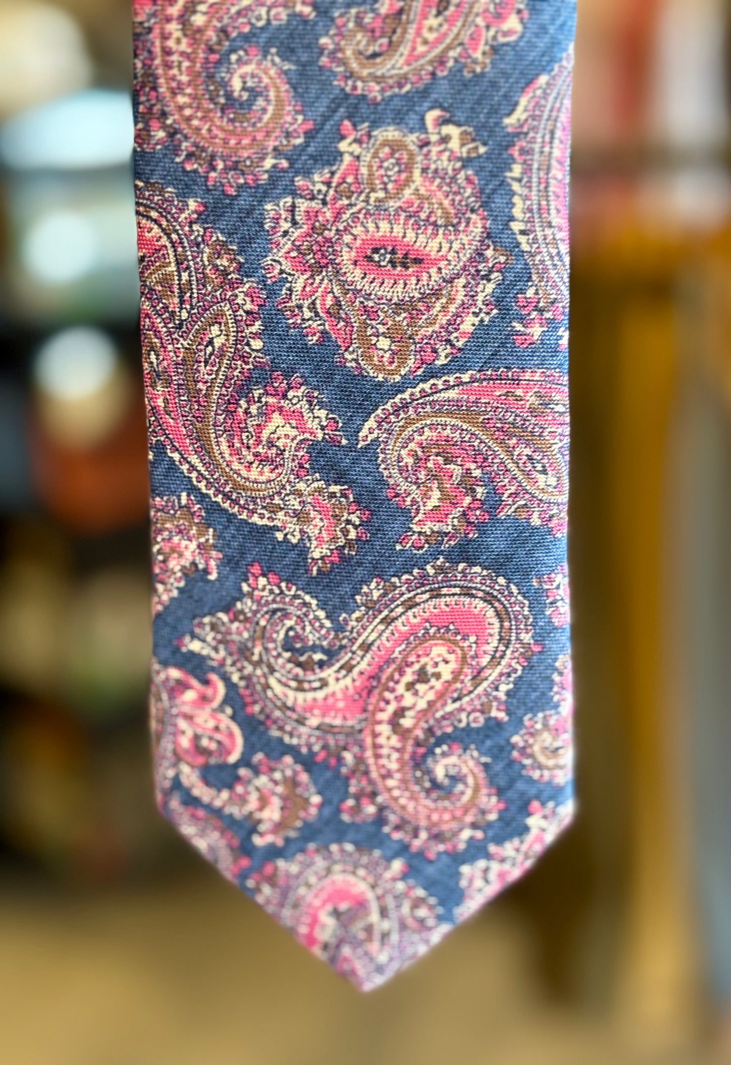 Neck Tie Navy Alfred Paisley