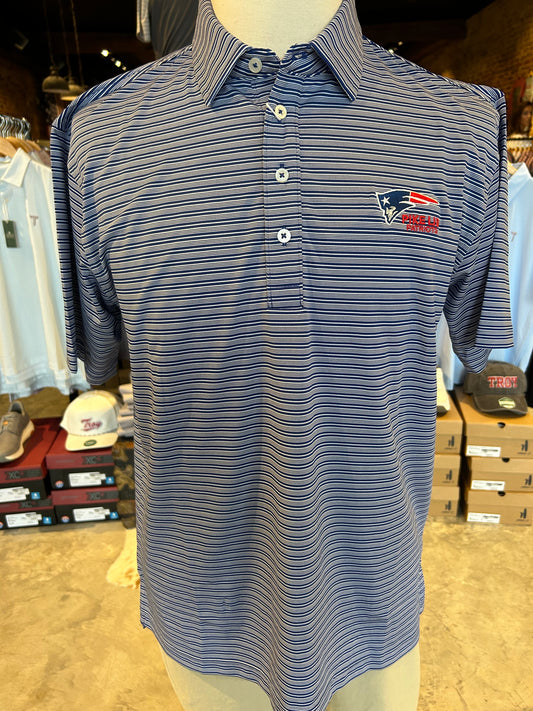 Campus Performance Stripe Polo Pike Lib