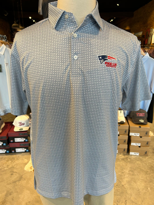 Tile Printed Performance Polo Pike Lib