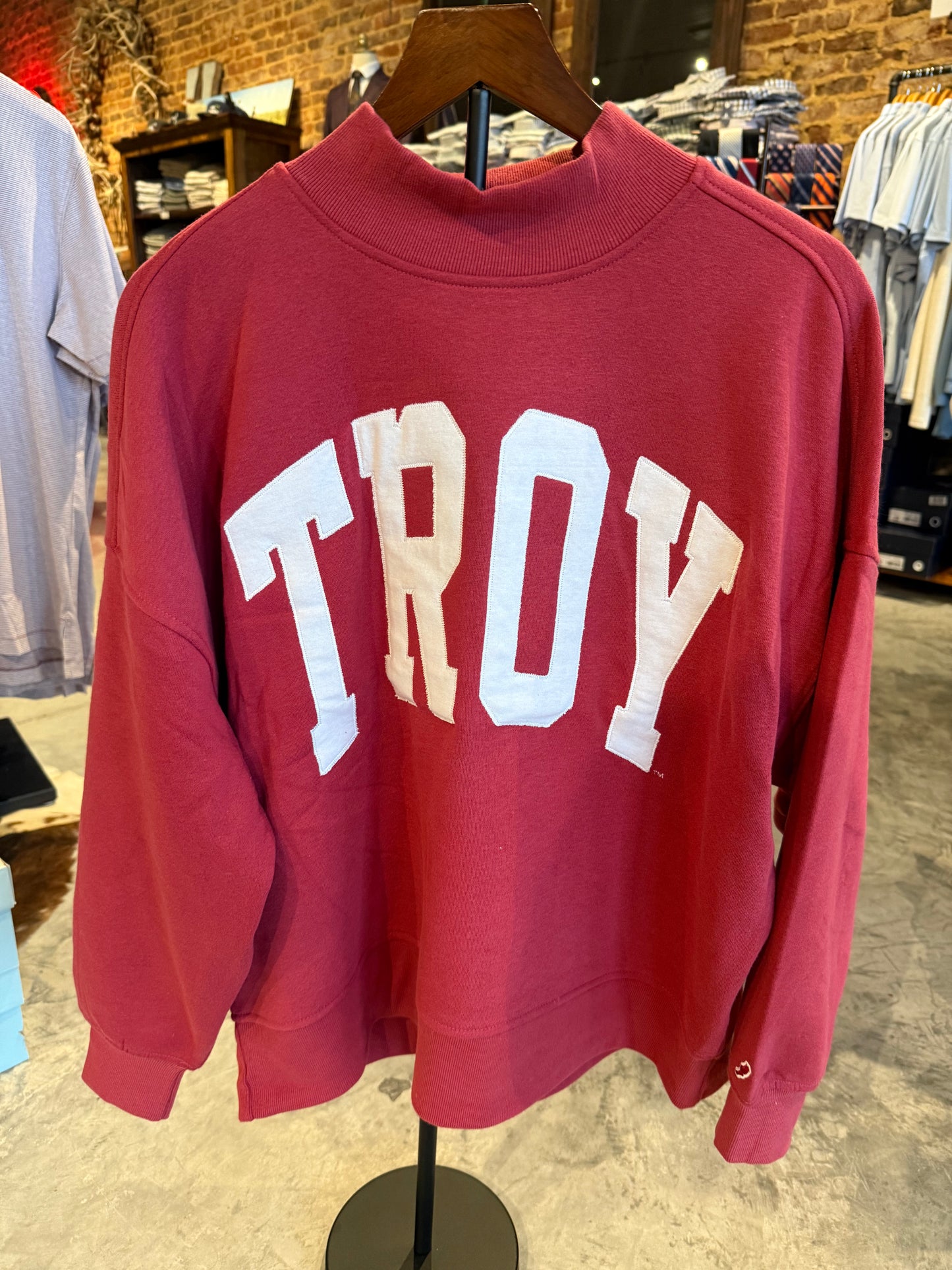 Troy Mock Neck Sweatshirt