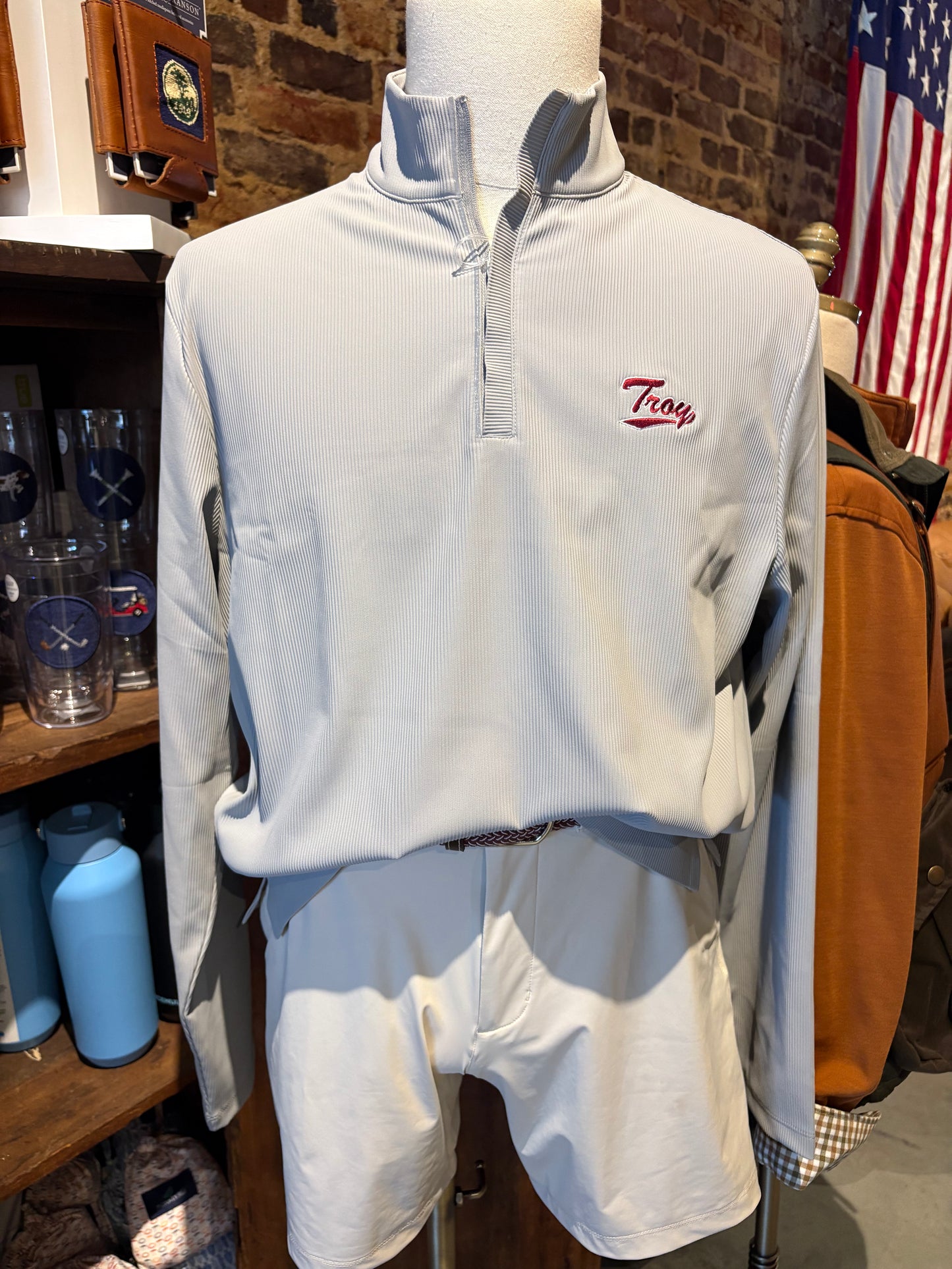 Hoppin 1/4 zip Troy Script
