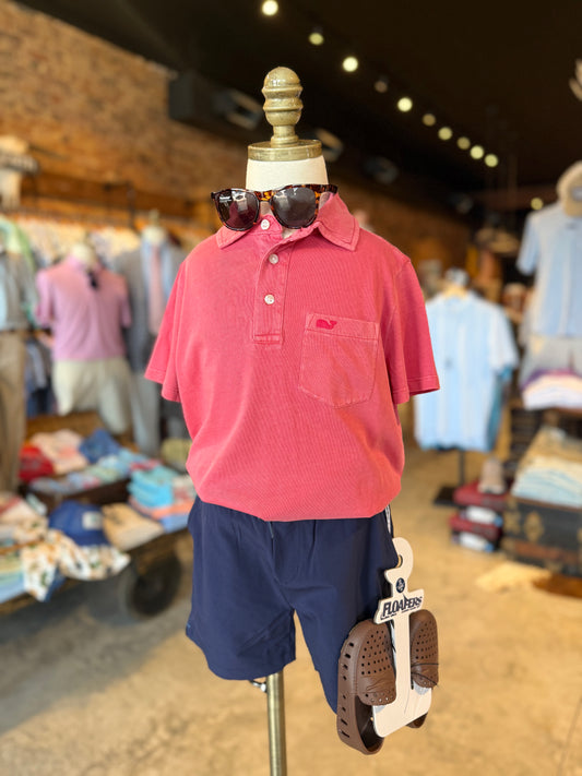 Boys Clean Slub Jersey Polo