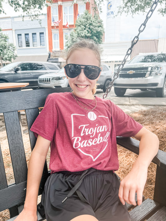 Youth Troy Baseball Tee