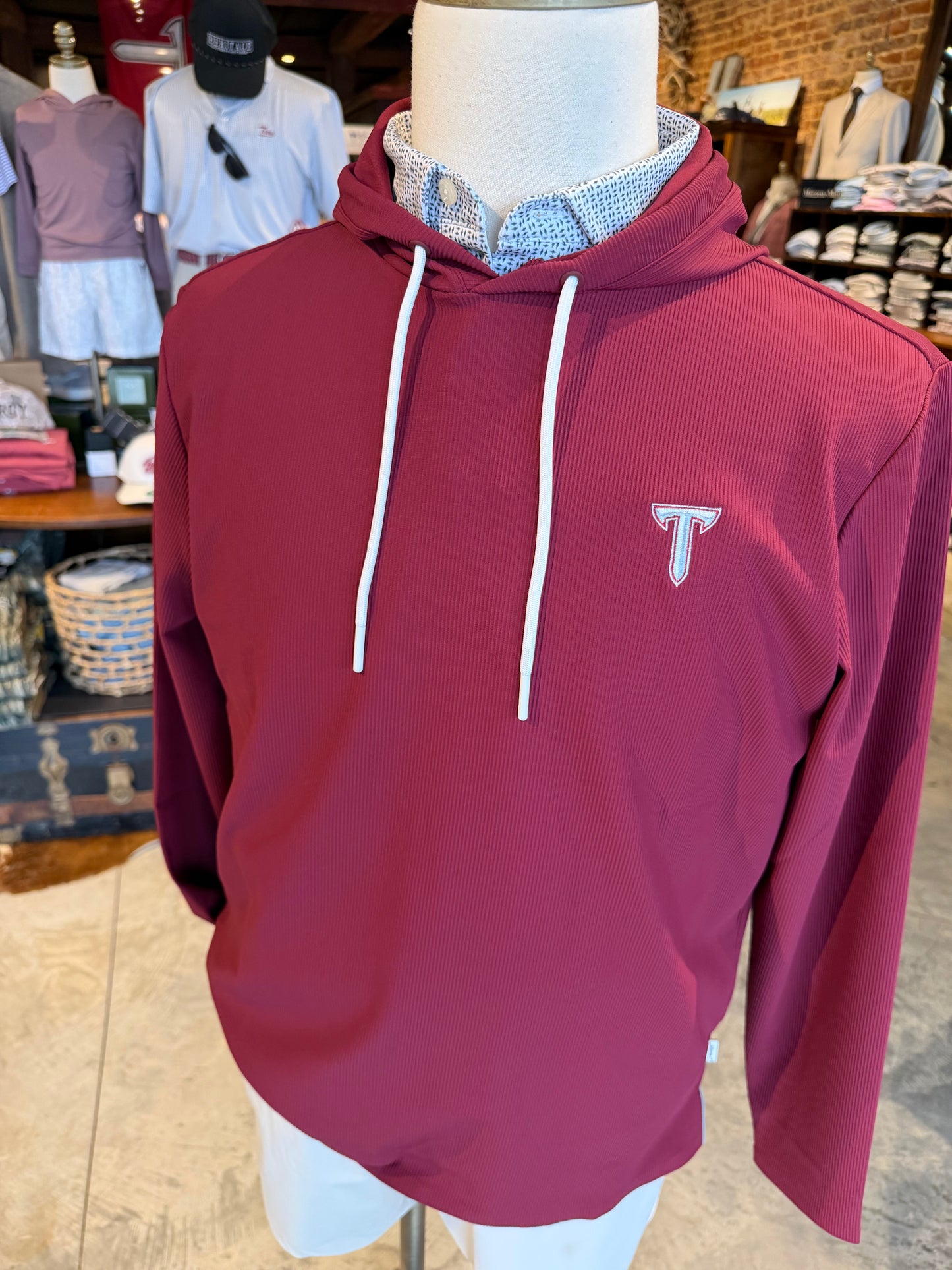 Power T Hoppin Hoodie Maroon