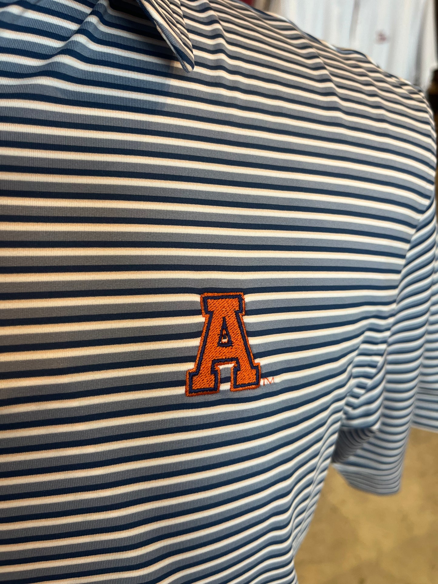 AU Bight Stripe Polo