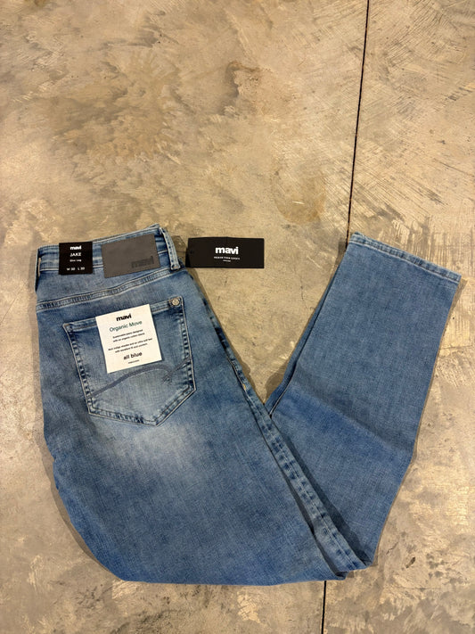 Jake Organic Blue Slim Leg Jean