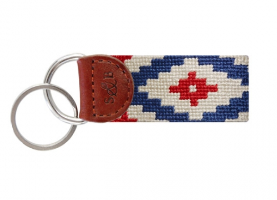 Gaucho Rojo Needlepoint Key Fob