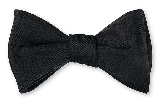 Black Silk Bow Tie