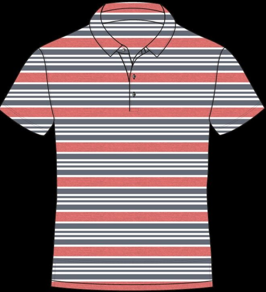 Youth Helm Stripe Polo