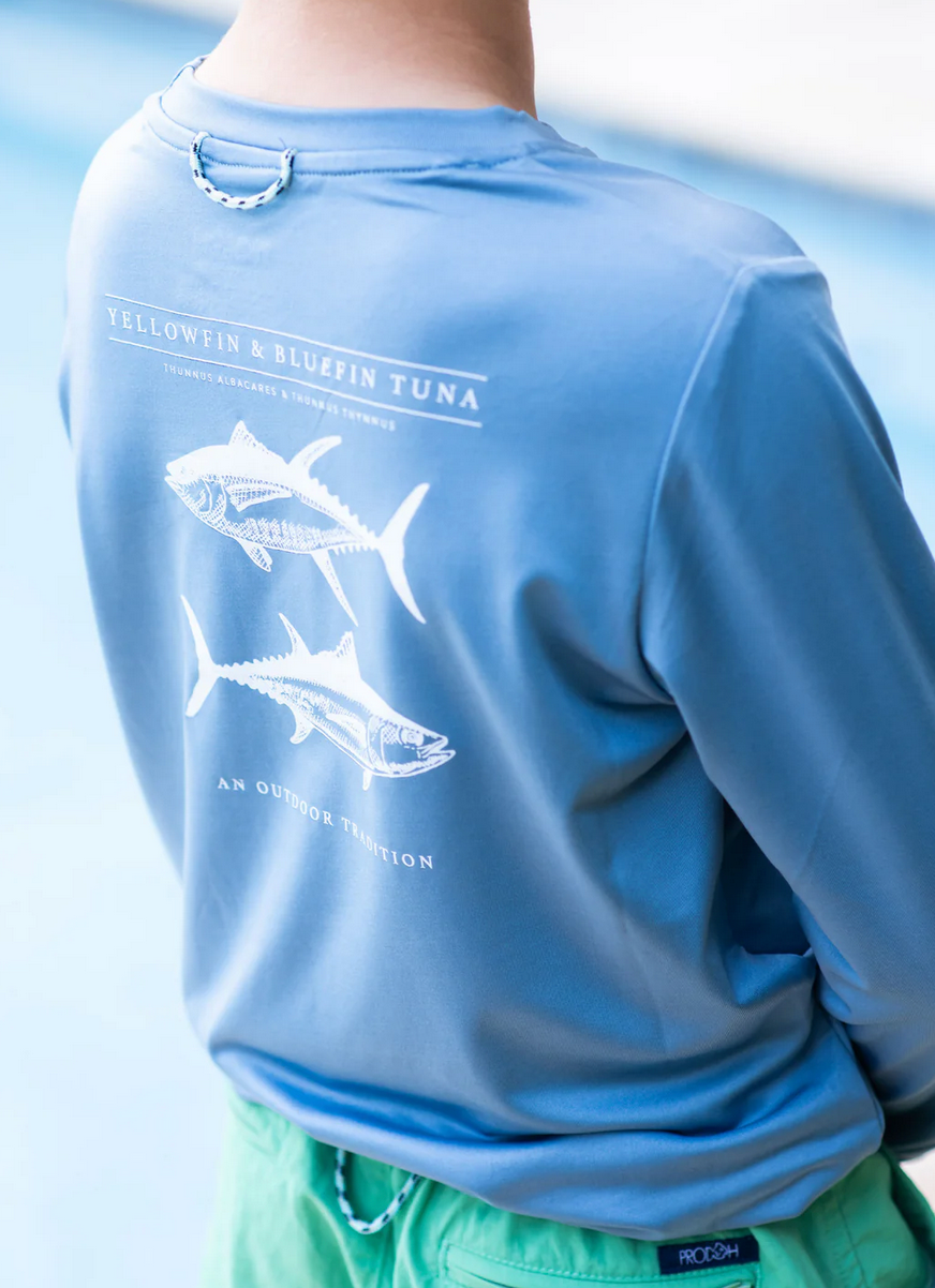 Youth Pro Performance LS Fishing Tee