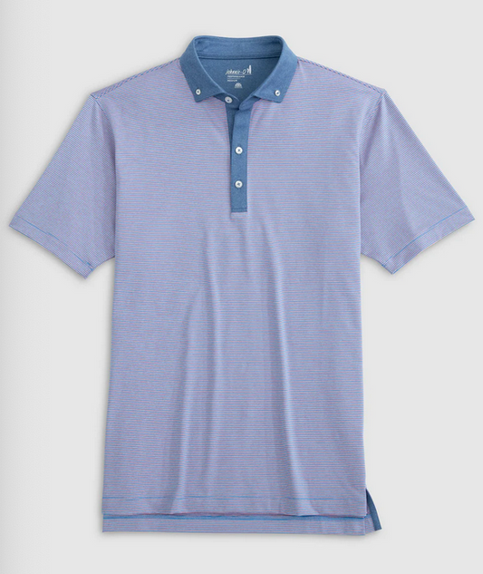 Walsh Striped Jersey Performance Polo