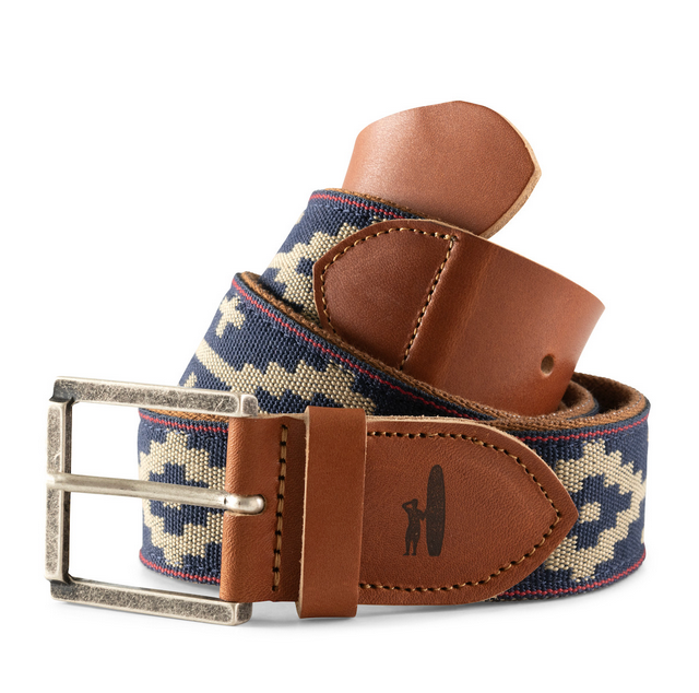 Mezcal Leather Embroidered Belt