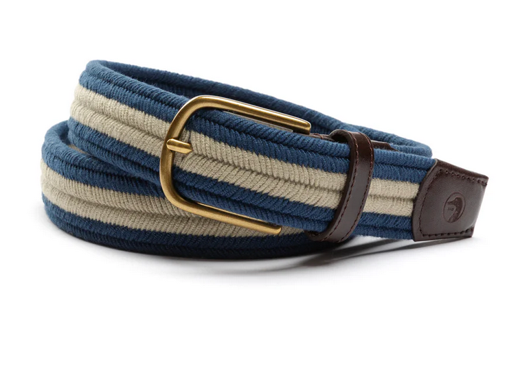 Striped Braided Belt