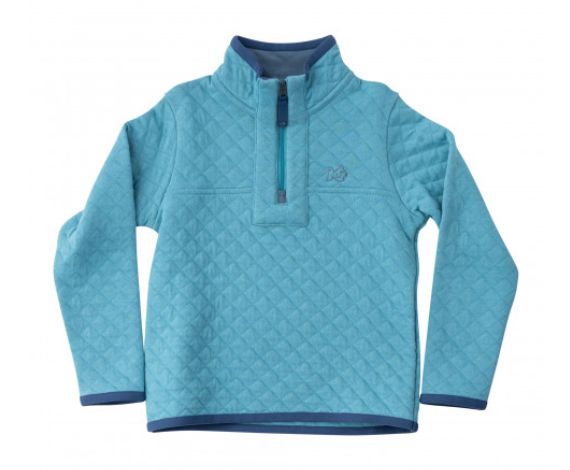 Quilted Zip Pullover