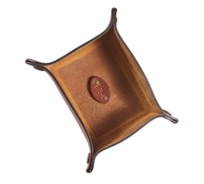 Leather Change Tray