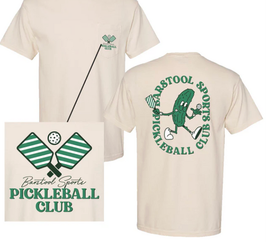 Barstool Pickleball Club Pocket Tee