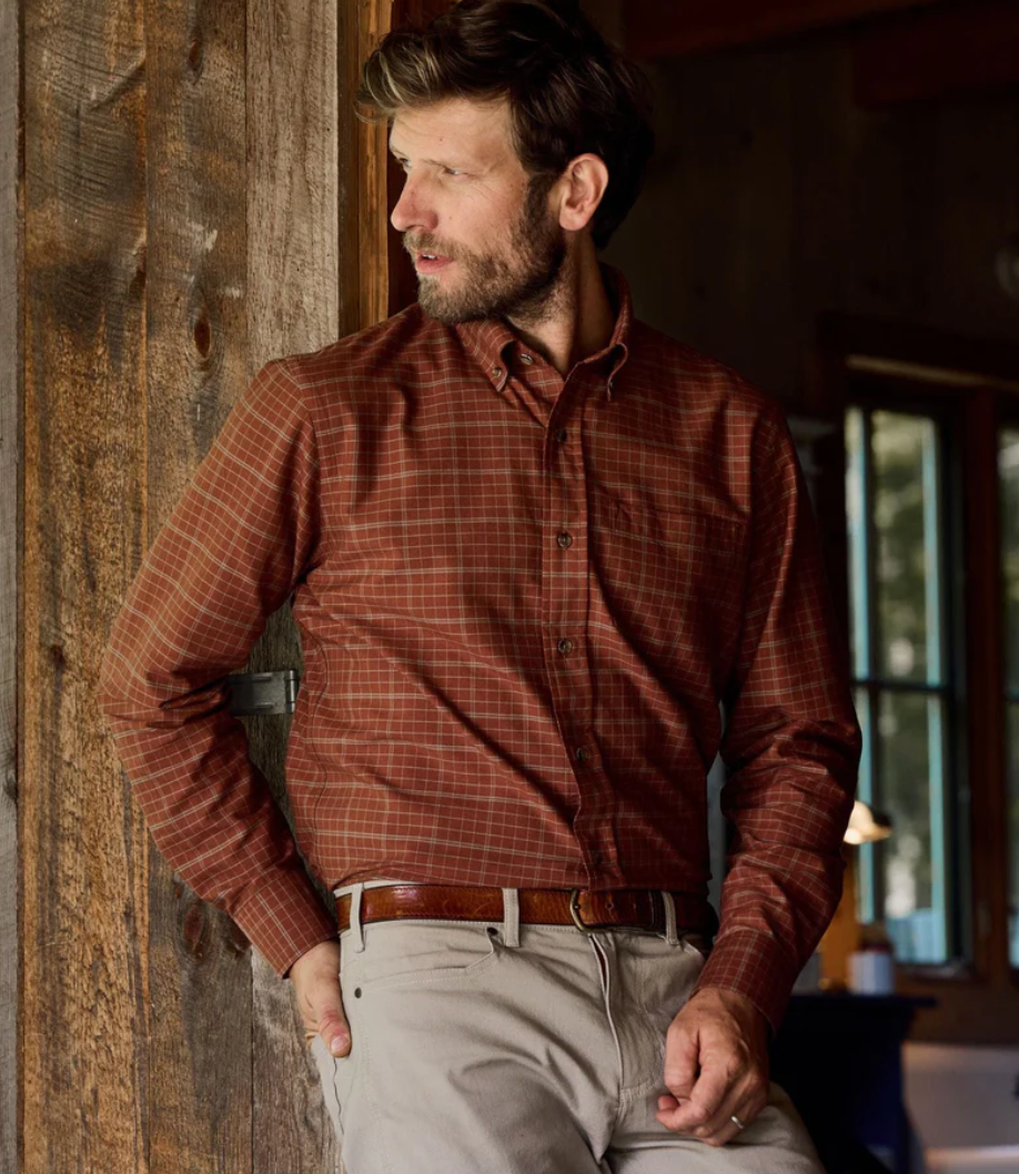 Oxford Shirt- Barnwood Red