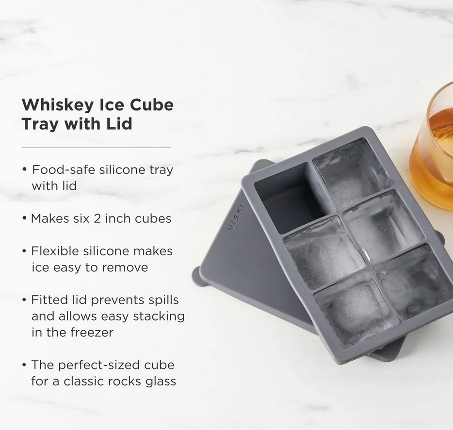 Whiskey Ice Cube Tray with Lid