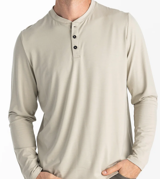 Men's Bamboo Flex Long Sleeve Henley