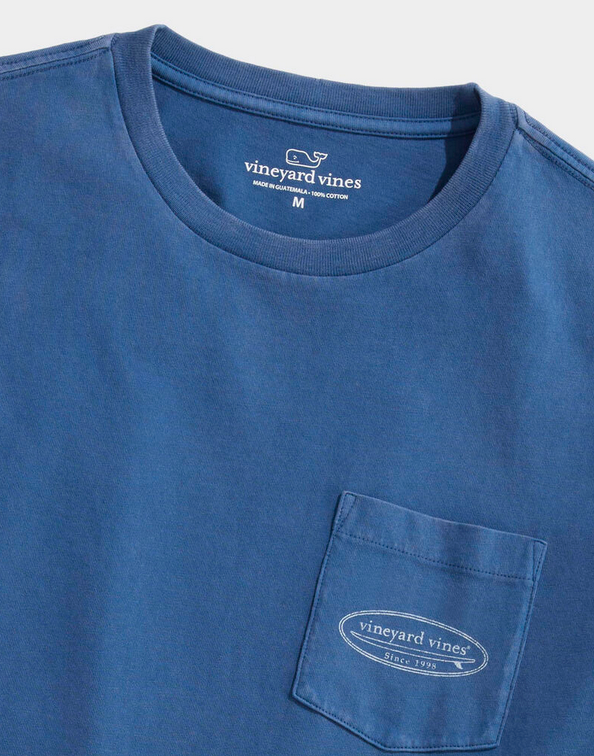 Outlined Surf logo ss tee
