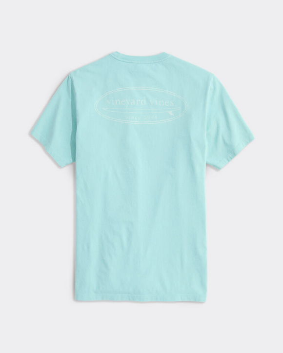 Outlined Surf logo ss tee