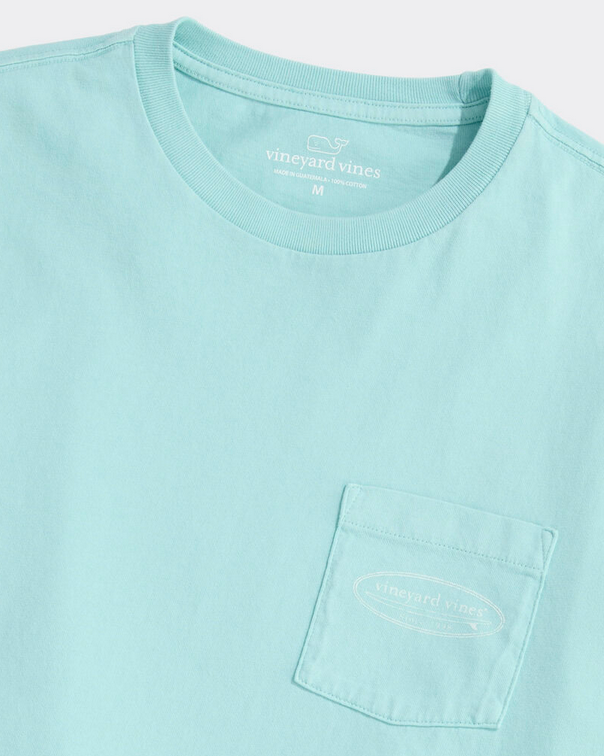 Outlined Surf logo ss tee