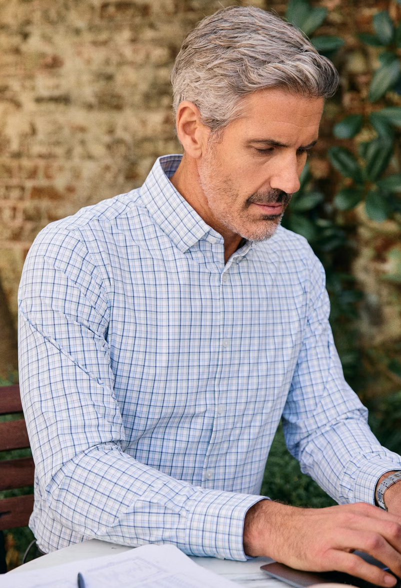Leeward LS Dress Shirt- Leaf Austin Plaid
