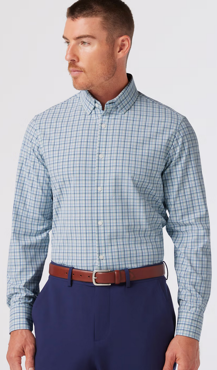 Leeward LS Dress Shirt- Leaf Austin Plaid