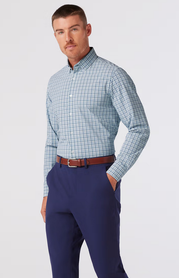 Leeward LS Dress Shirt- Leaf Austin Plaid
