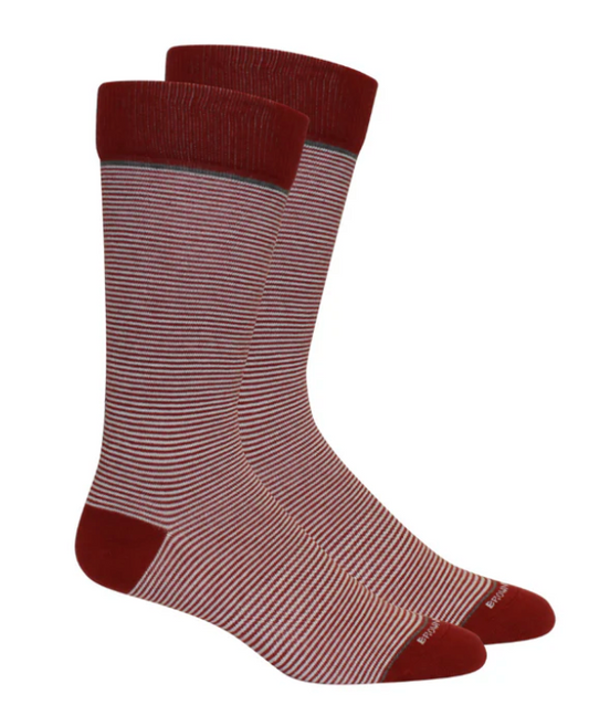 Brown Dog Socks- Stand Up Stripe